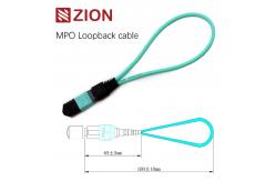 China 12 Fibers MPO OM3 Fiber Optic Loopback Module /Cable supplier