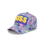 Kids Modern Style Denim Baseball Cap  Embroidery And Patchwork Logo Light Weight for sale