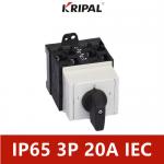 20A 3P 4P Rotary Selector Switch 3 Position Distribution Cabinet Installation for sale