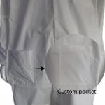 Open Fronted Style With Pocket Microporous Waterproof Dustproof Unisex Uniform Lab Coat for sale