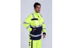 China EN20471 Hi Vis Work Jackets , 290gsm Fluorescent Work Jackets supplier