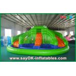 Inflatable Bounce Slide Giant Inflatable Bouncer Slide For Poor , Adult Kids Frog Bouncy Castle for sale