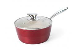 China 5 Layers PFOA Free Non Stick 16cm Aluminum Milk Pan supplier