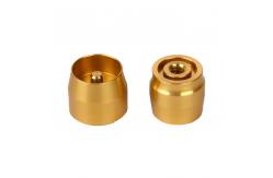 China CNC Milling Turning ISO2768FH Custom Brass Fittings Parts For Aircraft supplier