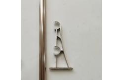 China Anodizing Carving Office 0.45mm Galvanized Pipe Curtain Rod supplier
