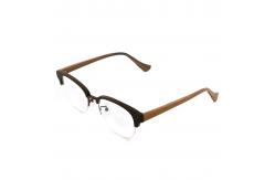 China Handmade Retro Wood Grain Acetate Optical Glasses Frame MR H002 supplier