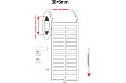 China 38mmx6mm 1mil  White Matte High Temperature Resistant Polyimide Sticker supplier