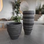 Tall Large Resin FRP Fiberglass Flower Pots Logo Customized for sale
