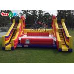 Inflatable Gladiator Joust Children Toys PVC Inflatable Jousting Game With Climb Slide for sale