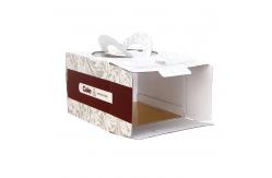 China Custom Luxury Corrugated Cardboard Cake Boxes Wholesale Printing With Handle supplier