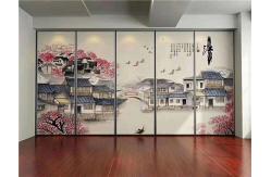 China Melamine Finish Movable Operable Sound Proof Partitions For Auditorium / Office supplier