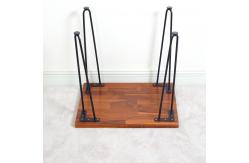 China Vanity 5L MDF Painting Living Room Coffee Table Finger Joint Teak Wood supplier