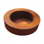 Outdoor Round Shape Wood Burning Corten Steel Round Fire Pit Table for sale