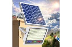 China 100W Lens Brightness Household Lighting Remote Controlled Solar Powered Flood Light supplier