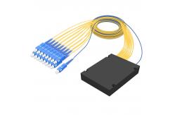 China SC APC UPC Fiber Optic PLC Splitter , 1x8 1x16 SC ABS Box Splitter supplier