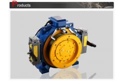 China Lift Motor / Gearless Elevator Traction Machine With Load 408 - 1000 KG supplier