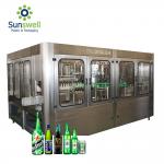 Automatic Beer Filling Machine , Filling And Capping Machine For Glass / Plastic Bottle for sale