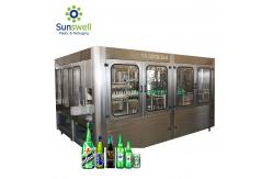 China Automatic Beer Filling Machine , Filling And Capping Machine For Glass / Plastic Bottle supplier
