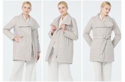 China Loose Design Large Lapels On Woman Demiseason Coat Petite Casual Jacket Machine Wash supplier