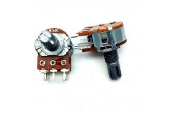 China 16mm Metal shaft Rotary Switch Potentiometer For Audio Amplifier supplier