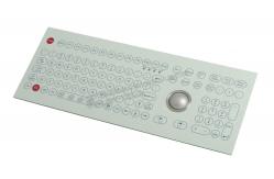 China Customs 108 Keys Medical Grade Keyboard With 38mm Laser Trackball 1200dpi supplier