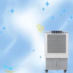 Portable Mobile Air Cooler with Optional Auxiliary Cooling Booster Expandable Tank Capacity