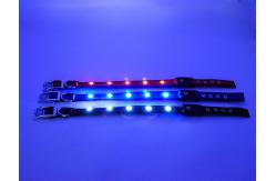 China USB Rechargeable Waterproof Lighted Dog Collars Super Bright For Night Visibility Safety supplier