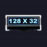 Serial Interface Positive FSTN 12832 Dots COG LCD Module Monochrome LCD Display
