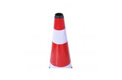 China Rubber Road Work Cones 50cm PE Traffic Safety Cone Warning Sign supplier