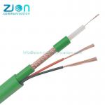 Best Quality price of 100M 200M 500M manufacture KX6+2x0.75 Common Green Jacket KX6 cable CCTV for sale