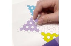 China Custom Sticky Chess Game Removable Glue Stickers Paper Board Children Toys supplier