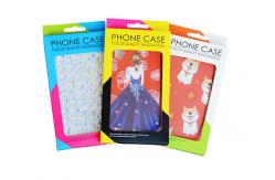 China Brown Kraft Paper Window Boxes Packaging With Hanger Hole For Phone Case supplier