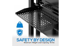 China Vented Shelves Cantilever Mount Style Server Rack Shelf Mount Rails Network Equipment supplier