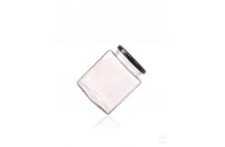 China Square Glass Storage Bottles 750ml 26.5oz Spice Jars With Black Lids supplier