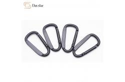 China Hiking Accessories Heavy Duty Carabiner Spring Snap Hook , Keychain D Shape Buckle supplier