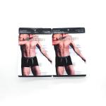 Eco Friendly Paper Zipper Pouch Garment Underwear Packaging Bag for sale