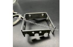 China Custom Square Mica Insulated Heater With Steel Protection Frame And Quick Connector supplier
