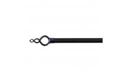 China 28mm Diameter Iron Simplism Curtain Rod Set With Single Bracket supplier