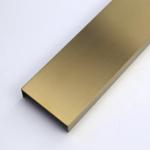 PVD Gold Stainless Steel U Trim Decorative Stainless Steel Tile Trim 15mm for sale