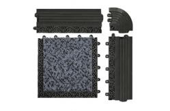 China 20CM×20CM Modular Wearable Nylon Anti Slip Safety Mat Interlocking Floor Mats supplier