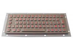 China Stainless Steel Backlit USB Keyboard IP65 Industrial kiosk Keypad supplier