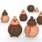 Eco Christmas Cork Craft Cork Container Storage Box Decorations Desktop for sale