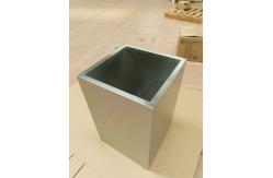 China Custom Stainless Steel Rectangular Garden Planter Extra Large Metal Flower Pot supplier