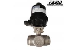 China High-Performance Threeway Ball Valve Electric Operation For Industrial Needs supplier