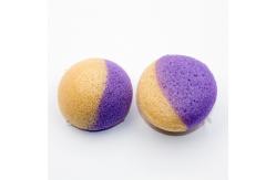 China Custom Round Gradient Natural Konjac Sponge 8.5cm*5.5cm*2.5cm supplier