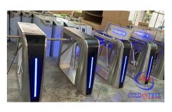 China Half Height Security Tripod Turnstile Gate Access Control QR Code RFID Card Reader supplier