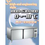 High Speed 2 Door Undercounter Freezer Intelligent Automatic Frost For Wine Bar for sale