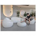 White Color Fiberglass Table Chair Sets 4pcs Furniture Full Set Sofa Chairs for sale