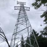 ASTM123 Galvanized 110KV Power Distribution Steel Lattice Tower for sale