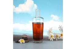China 500ml Custom Design Glass Bourbon Whiskey Bottle with Aluminum Plastic PP Collar Cap supplier